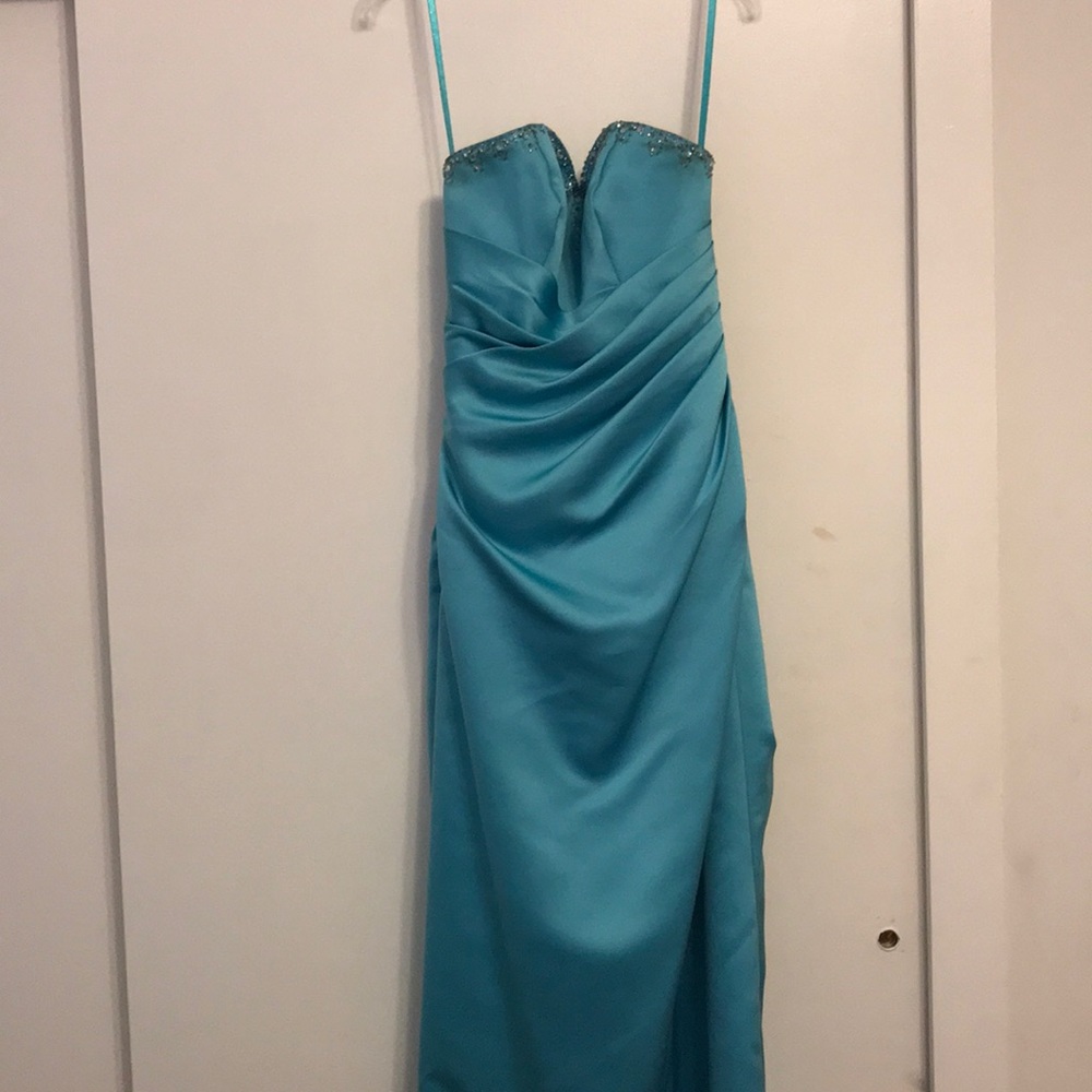 Turquoise prom dress